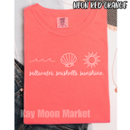 Saltwater Seashells Sunshine - Simple Summer - T-shirt Sweatshirt