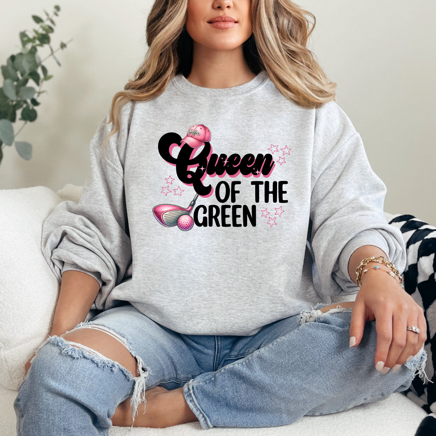 Queen of the green golf girl T-shirt Sweatshirt