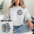 Retro Groovy Checkered Disco Mashup T-Shirt Sweatshirt