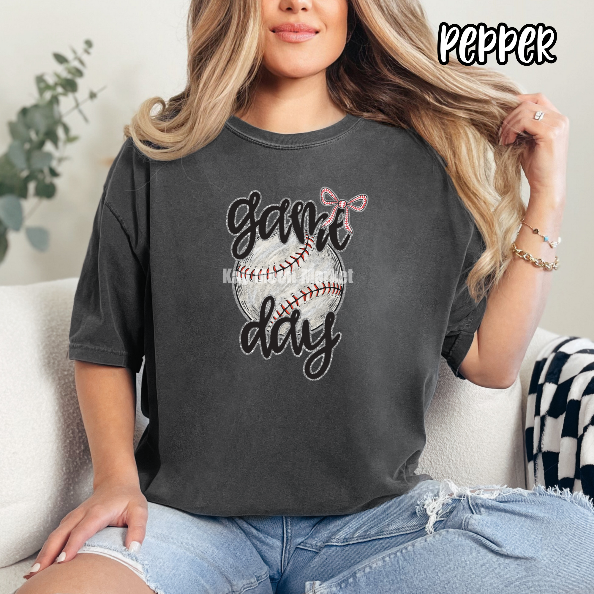 Game Day - Baseball Bow Sports - T-shirt Sweatshirt
