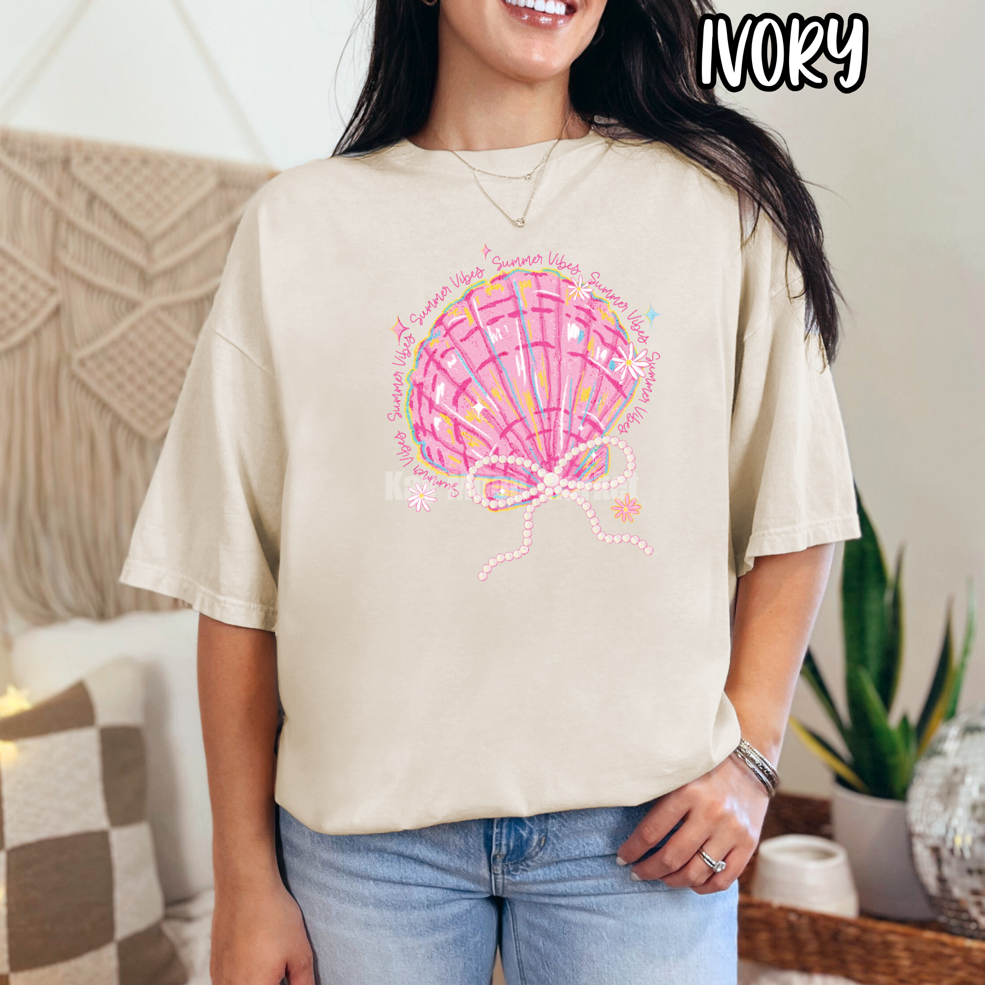 Big Shell Pearl - Beach Summer - T-shirt Sweatshirt