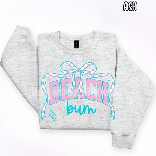 Beach Bum - Summer Bow Checkered - T-shirt Sweatshirt