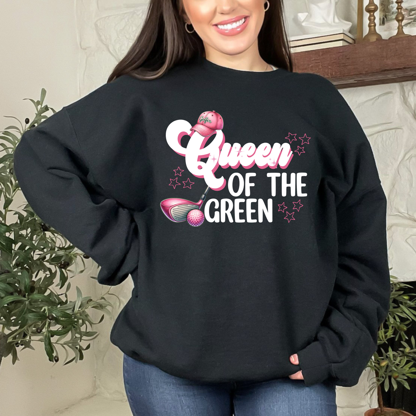 Queen of the green golf girl T-shirt Sweatshirt