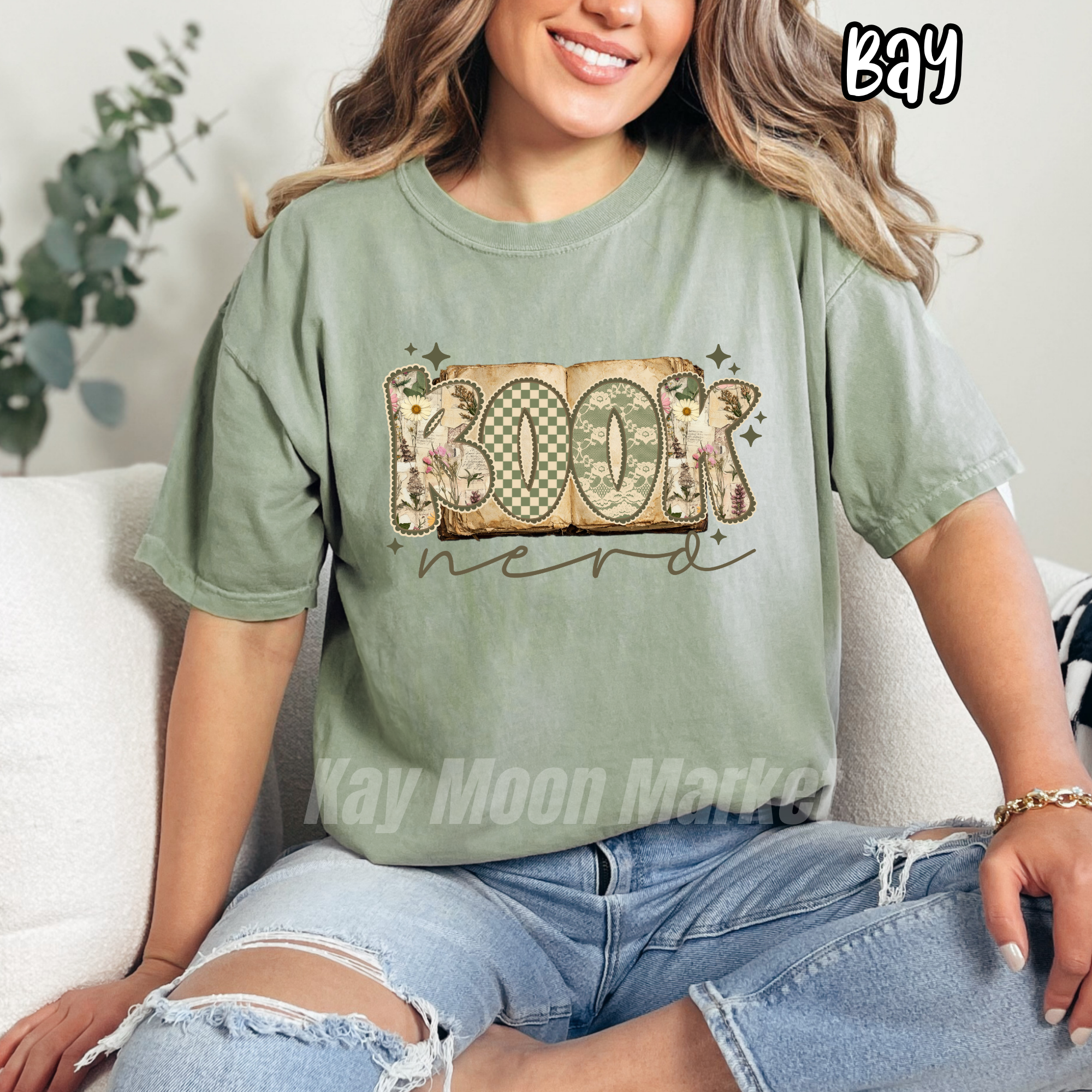 Book Nerd ~ Reading Vintage Lace ~ T-Shirt Sweatshirt