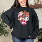 Baseball Girly Pink Retro Sports T-shirt Sweatshirt