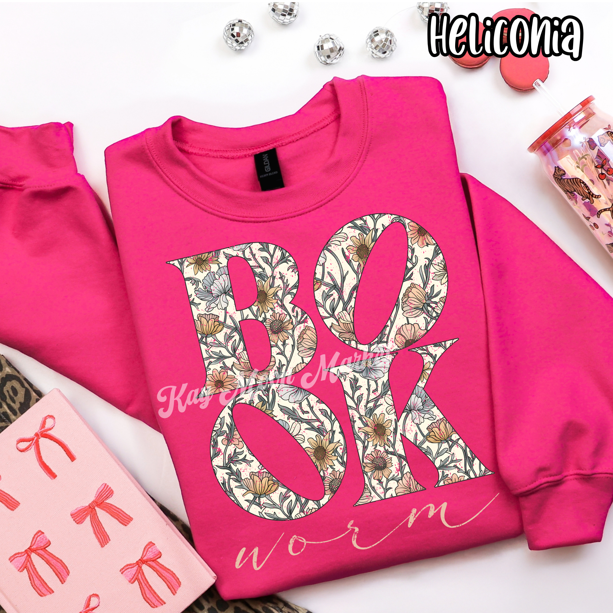 Book Worm - Floral Aesthetic Reading - T-shirt Sweatshirt