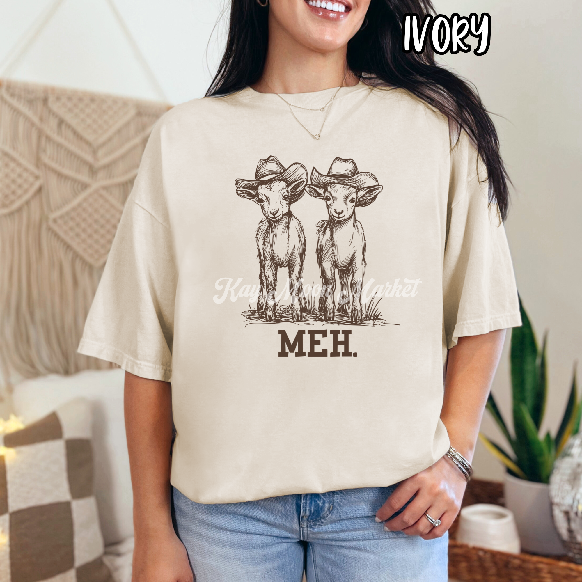 MEH. Goats - Farm Animals - T-shirt Sweatshirt