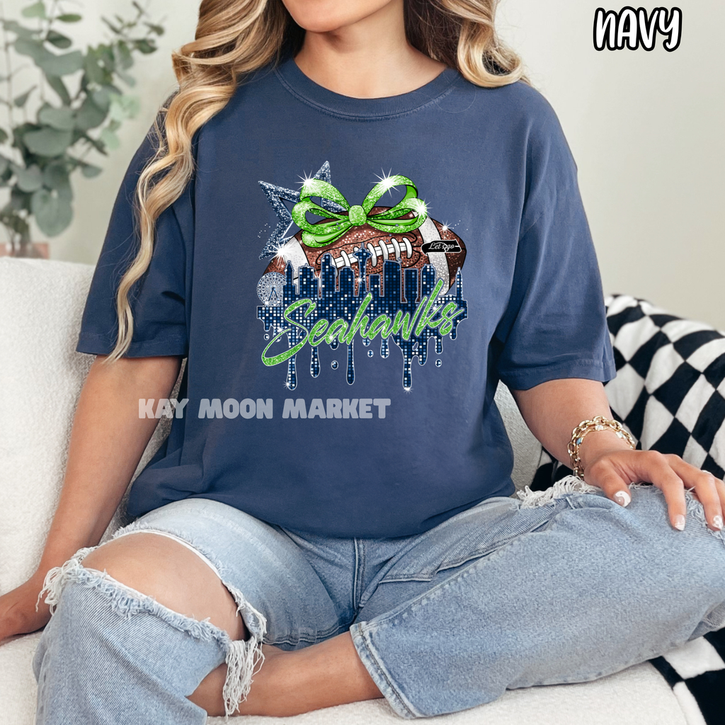 Seahawks Football 2 ~ Tee Sweatshirt