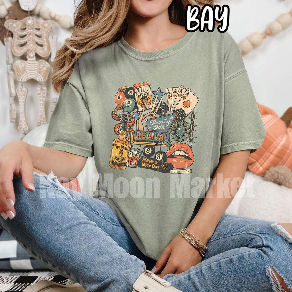 Treaty Oak Collage - T-shirt Sweatshirt