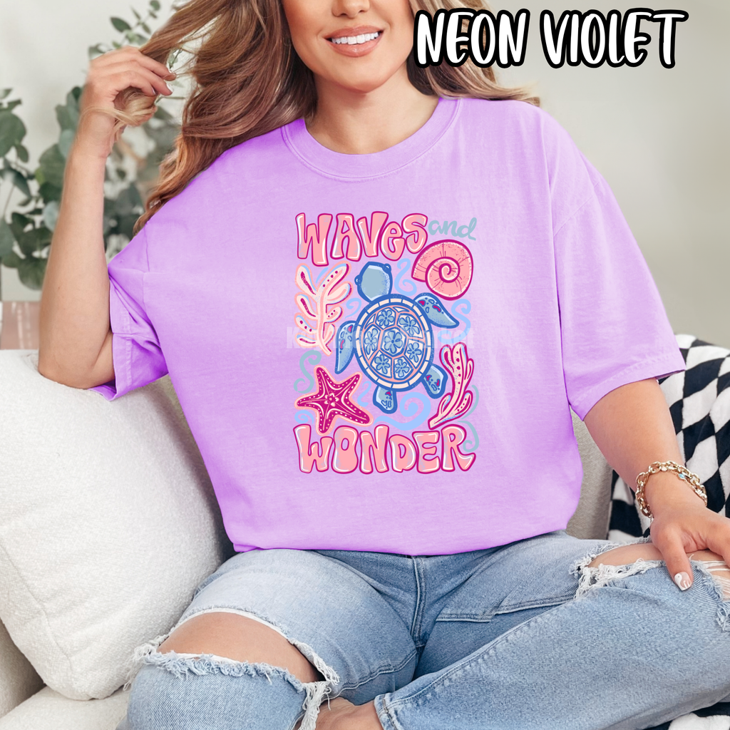 Waves and Wonder - Turtle Beach Summer - T-shirt Sweatshirt
