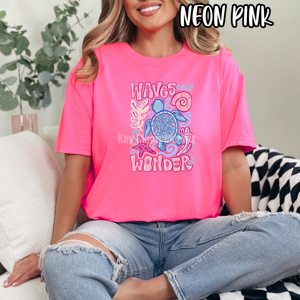 Waves and Wonder - Turtle Beach Summer - T-shirt Sweatshirt