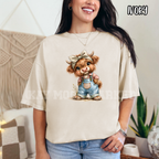 Cute Highland Cow Overalls ~ Animal Farm ~ Tee Sweatshirt