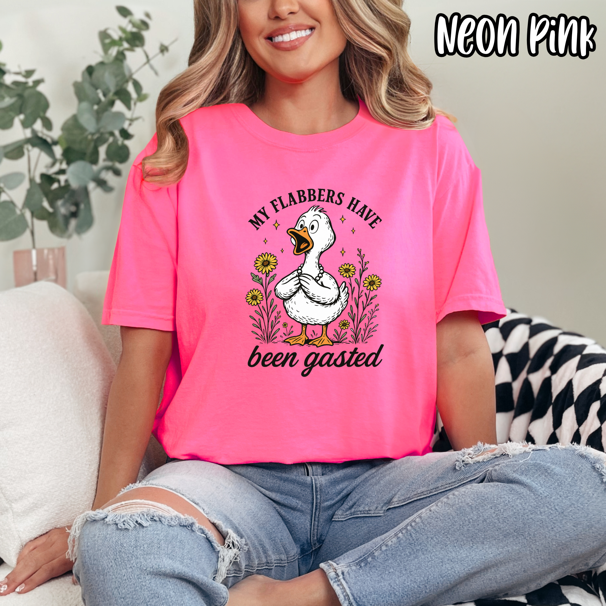 My Flabbers Have Been Gasted - Goose Duck Funny Flower - T-shirt Sweatshirt