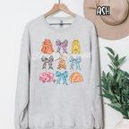 Coquette Camping - Floral Bow Trendy - T-shirt Sweatshirt