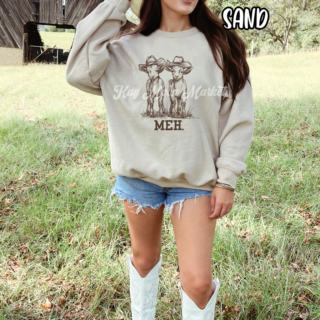 MEH. Goats - Farm Animals - T-shirt Sweatshirt