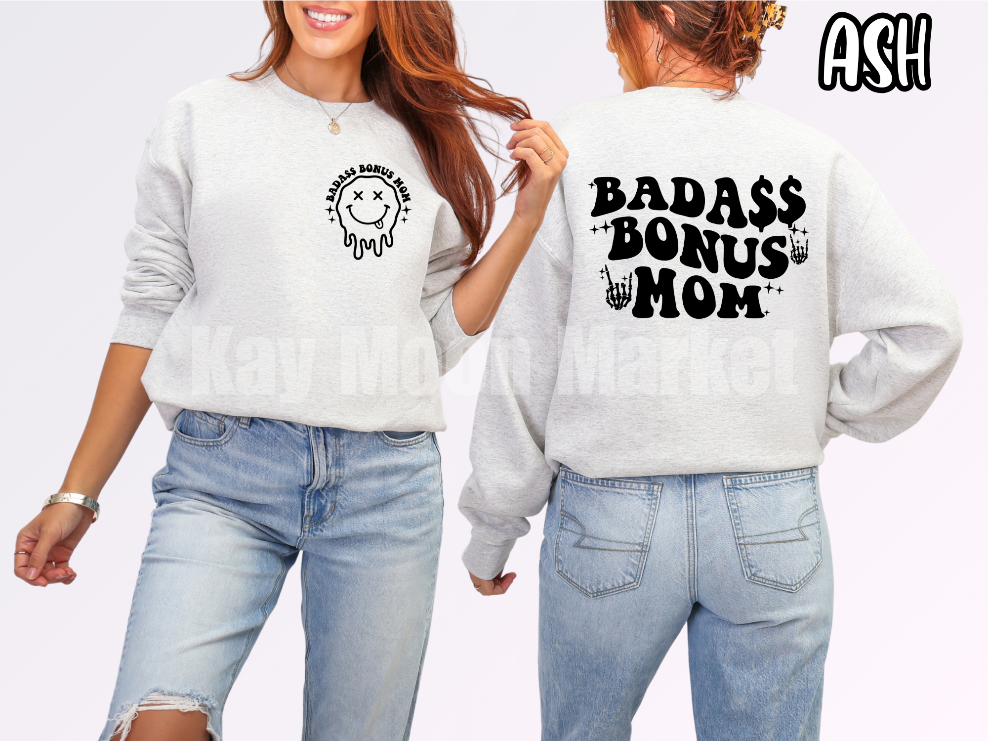 Badass Bonus Mom- Mama - T-shirt Sweatshirt