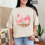 Pink Quilted Chicken - Spring Chicken - T-shirt Sweatshirt