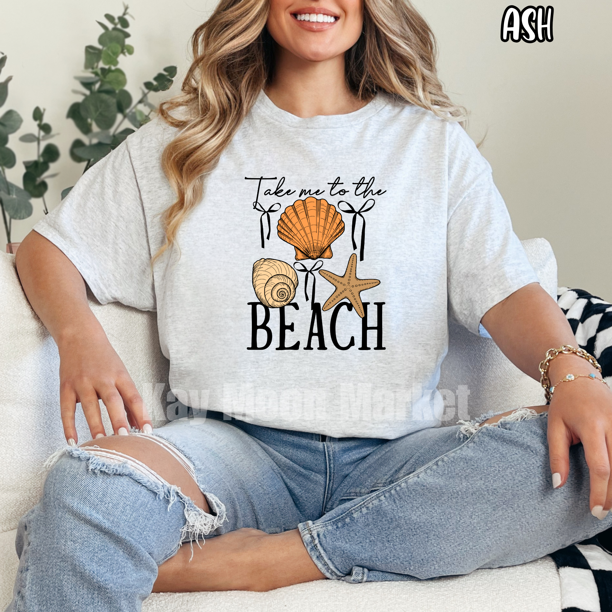 Take Me To The Beach -Seashell Summer Sand - T-shirt Sweatshirt