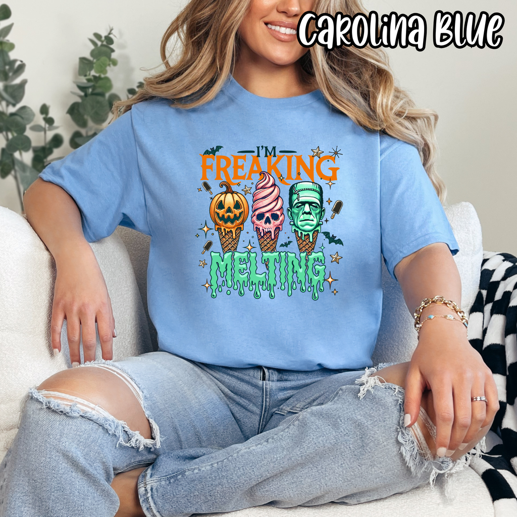 I'm Freaking Melting- Halloween Ice Cream Cone Fall- T-shirt Sweatshirt
