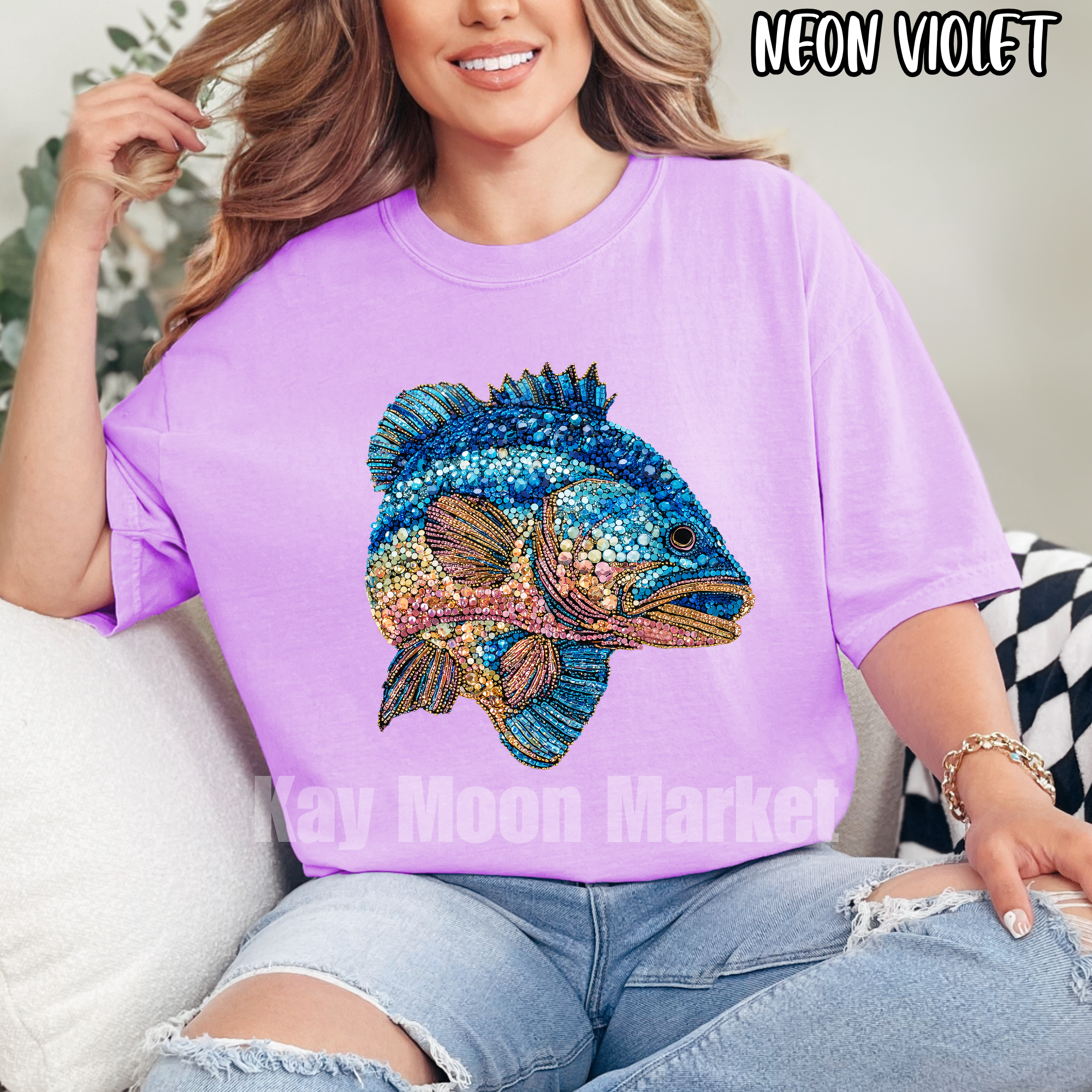FISH - Rainbow Summer Fishing - T-shirt Sweatshirt