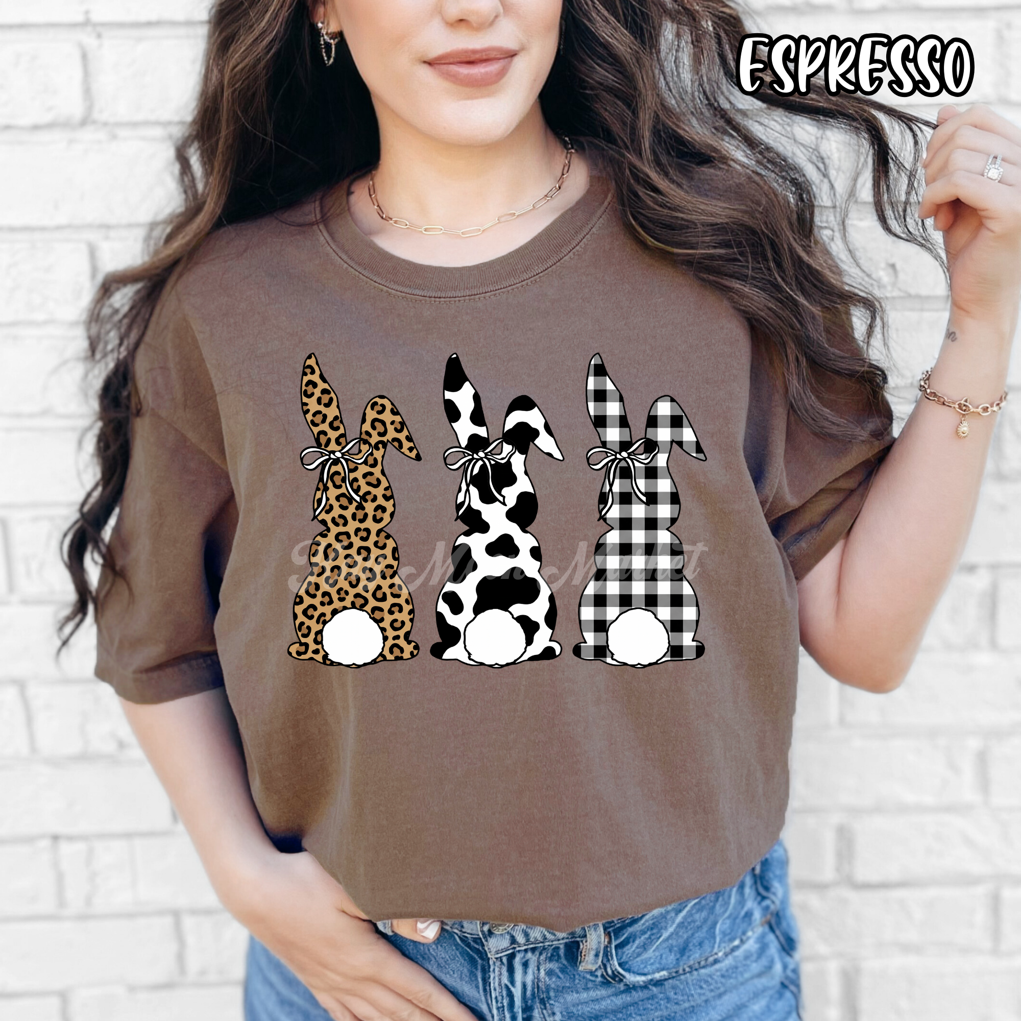 Bunny Animal Print - Easter Holiday - T-shirt Sweatshirt