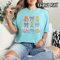 Coquette Camping - Floral Bow Trendy - T-shirt Sweatshirt