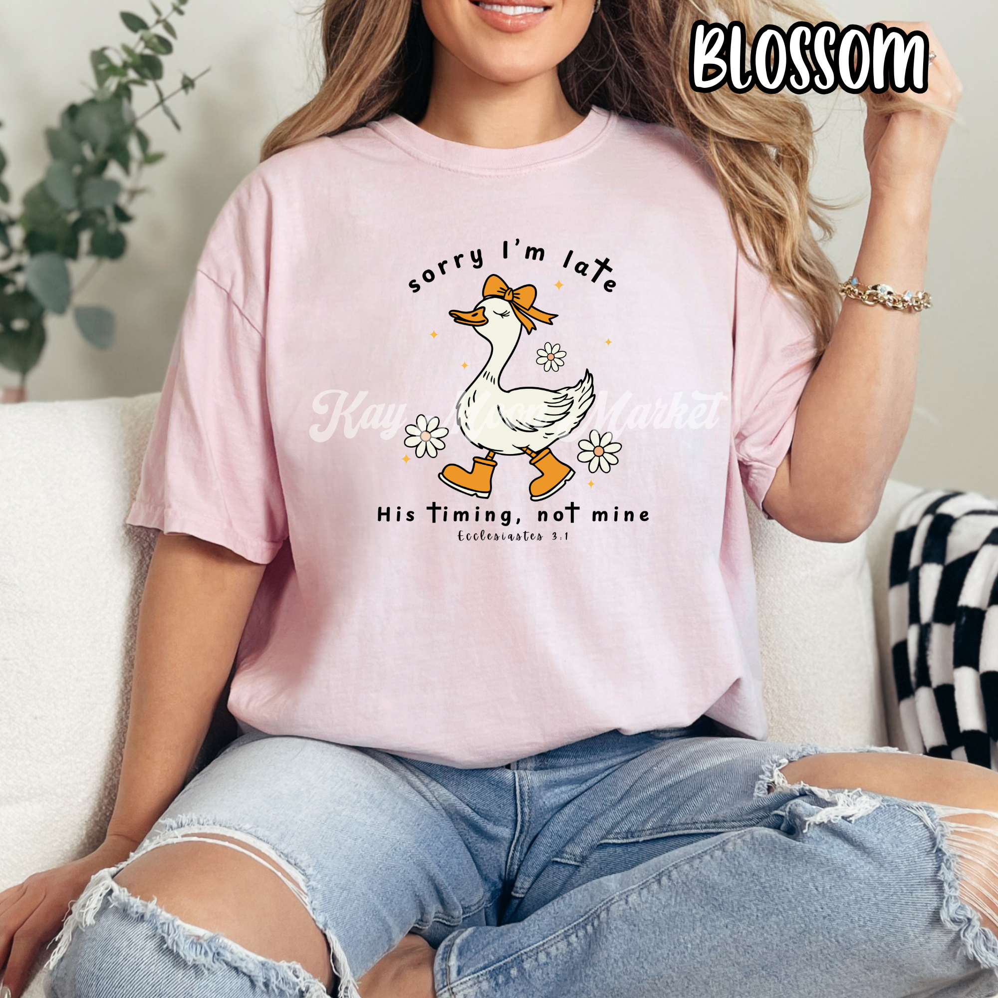 Sorry I'm Late His Timing Not Mine - Religious - T-shirt Sweatshirt