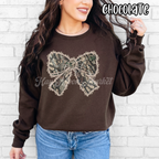 Camo Ruffle Bow - Trending Camouflage Cute - T-shirt Sweatshirt