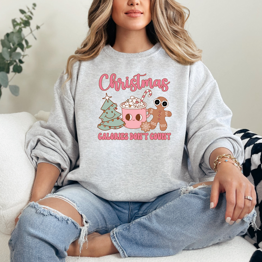 Christmas Calories Don't Count Gingerbread Tree Holiday T-shirt Sweatshirt