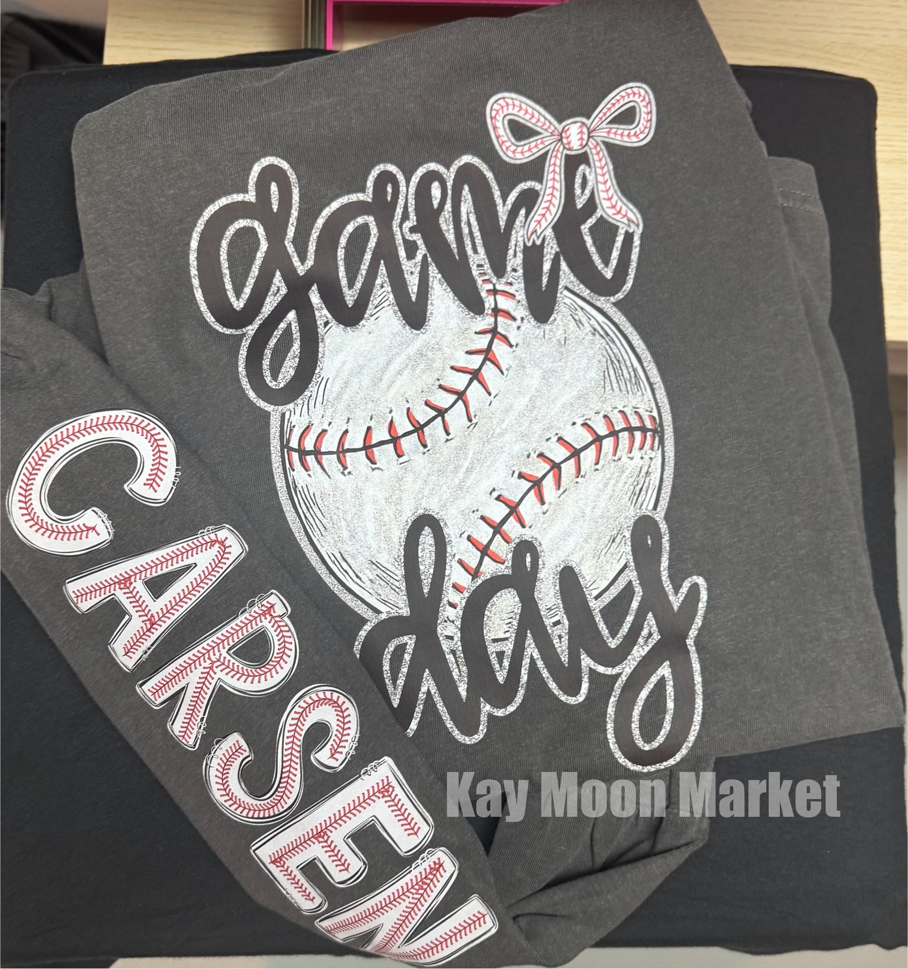 Game Day - Baseball Bow Sports - T-shirt Sweatshirt