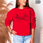 Ohio red long sleeve tee