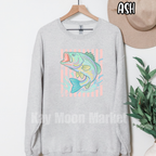 Fish Stripes - Summer Boat Lake Fishing - T-shirt Sweatshirt